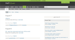 Desktop Screenshot of music.metafilter.com